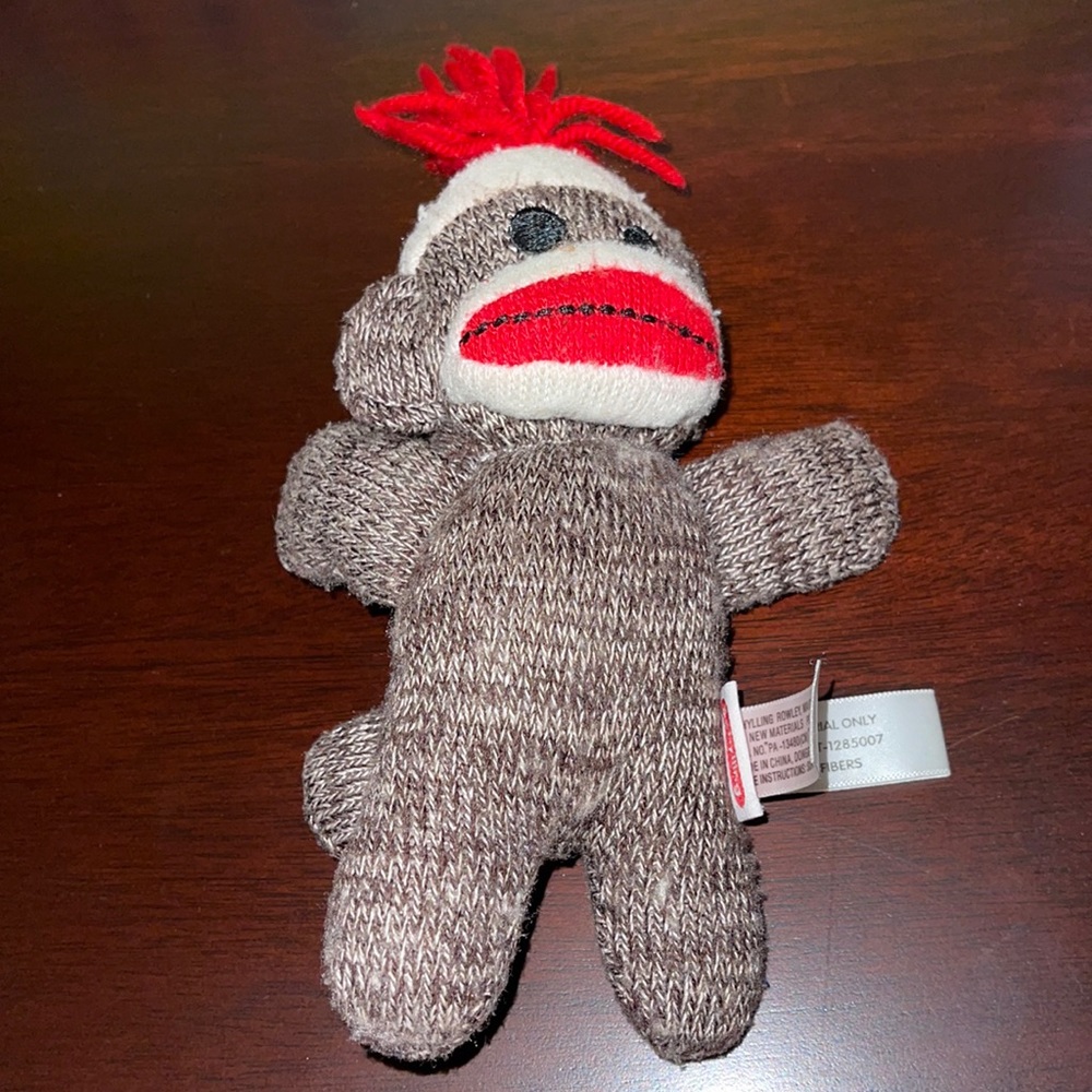 Schyling Plush  Brown Sock Monkey toy nwot